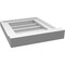 Ekena Millwork Vertical Surface Mount PVC Gable Vent w/ 2"W x 2"H , Brickmould Sill Frame, 12"W x 14"H GVPVE12X1403SN - alternate 3